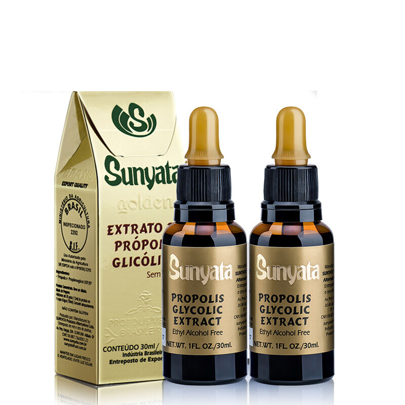 Sunyata巴西天然绿蜂胶液滴剂 非蜂胶软胶囊 原装进口30ml/瓶蜂胶液无酒精不含蜂蜡膳食营养补充剂