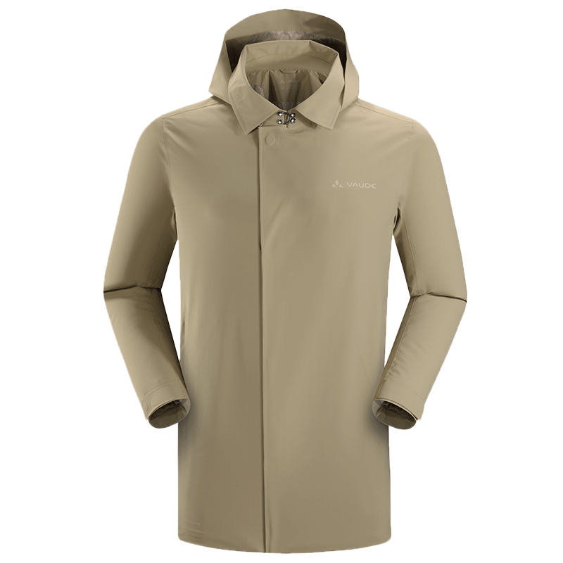 德国vaude户外运动冲锋衣男款单层秋冬装防风保暖中长款防水外套
