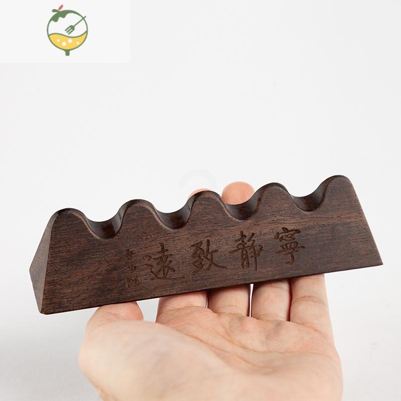 YICHENG笔搁笔山实木笔架书法用品挂架创意笔挂摆件笔托多功能文房四宝毛笔架子学生搁笔架笔置笔台