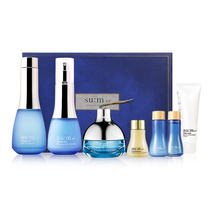 sum37苏秘37水漾清润系列保湿补水护肤礼盒7件套装402ml清爽保湿补水