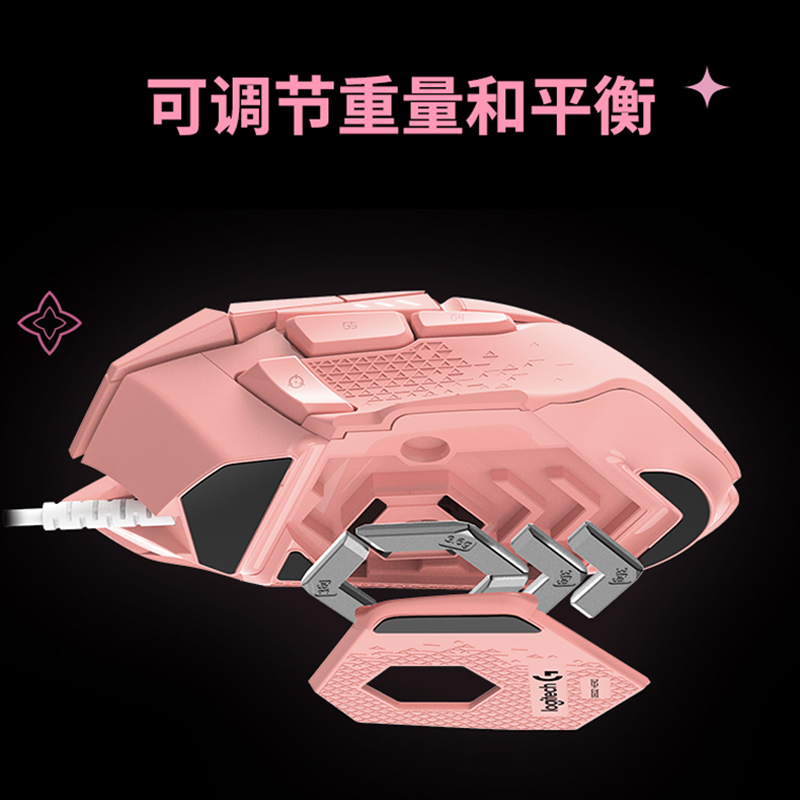 罗技(Logitech) G502 HERO星之守护者蜜桃粉-阿狸版
