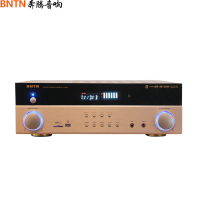 奔腾(BNTN)838功放一台家庭影院 6路功放 内置接收器 卡拉OK 光纤 同轴 蓝牙 5.1声道金色