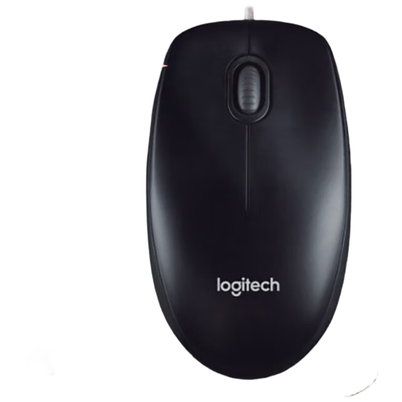 罗技(Logitech)M90 有线鼠标 即插即用 舒适可靠 黑色1