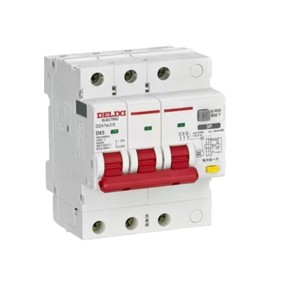 德力西63A/3P漏电保护开关