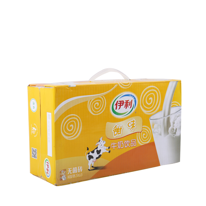 伊利甜味牛奶饮品250ml24盒学生甜奶早餐奶营养牛奶参数