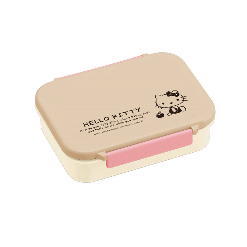[KT猫同款]SKATER斯凯达 日本进口 HelloKitty不保温午餐盒 便当盒 -PM4CA 550ml 米色