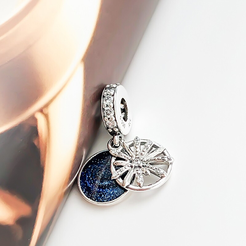 PANDORA潘多拉 925银串饰耀目心愿串珠吊坠 797531CZ