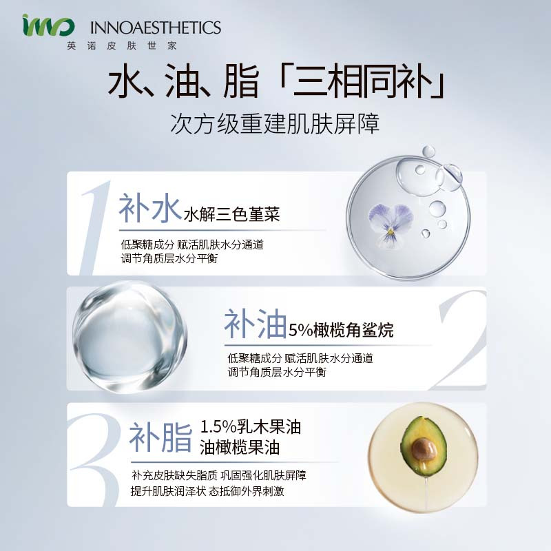 INNOAESTHETICS英诺 皮肤世家倍护舒缓霜 50g高清大图