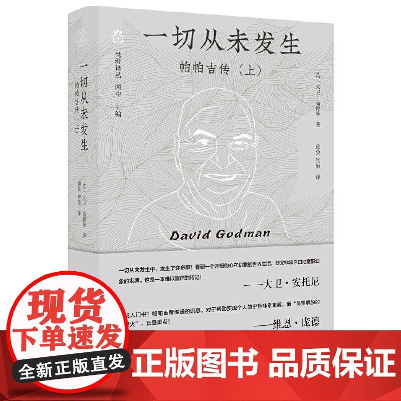 纯粹·一切从未发生:帕帕吉传(上) 9787559876652 广西师范大学出版社 大卫·高德曼,纯粹Pura出品 20图片