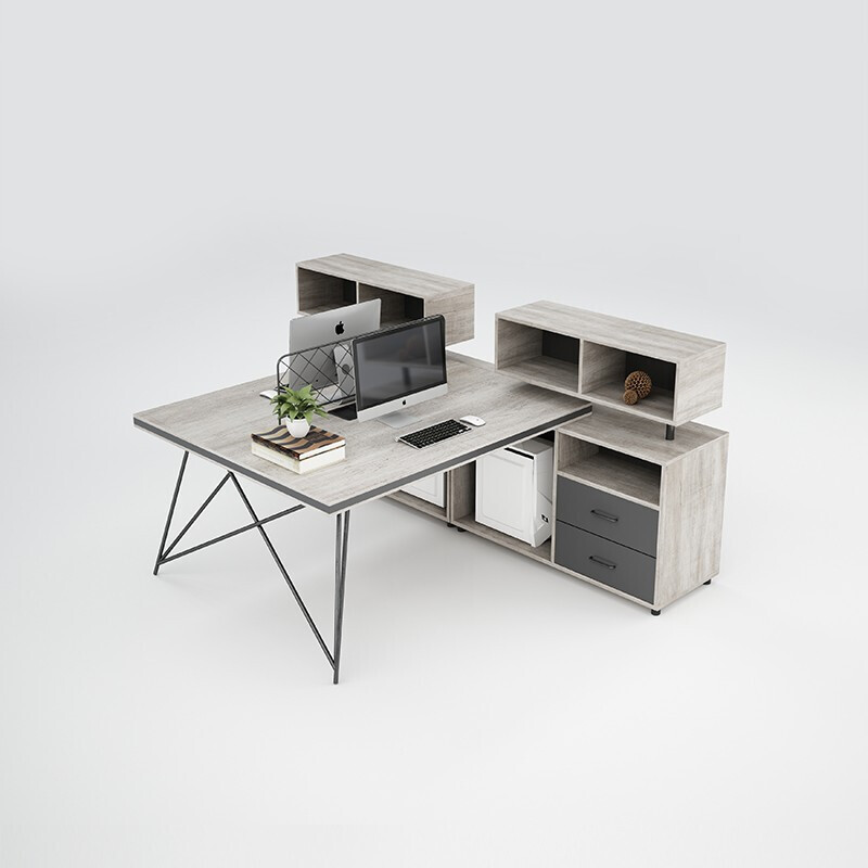 方解实(fangjieshi)两人位办公桌屏风工位 1400*2400*1050