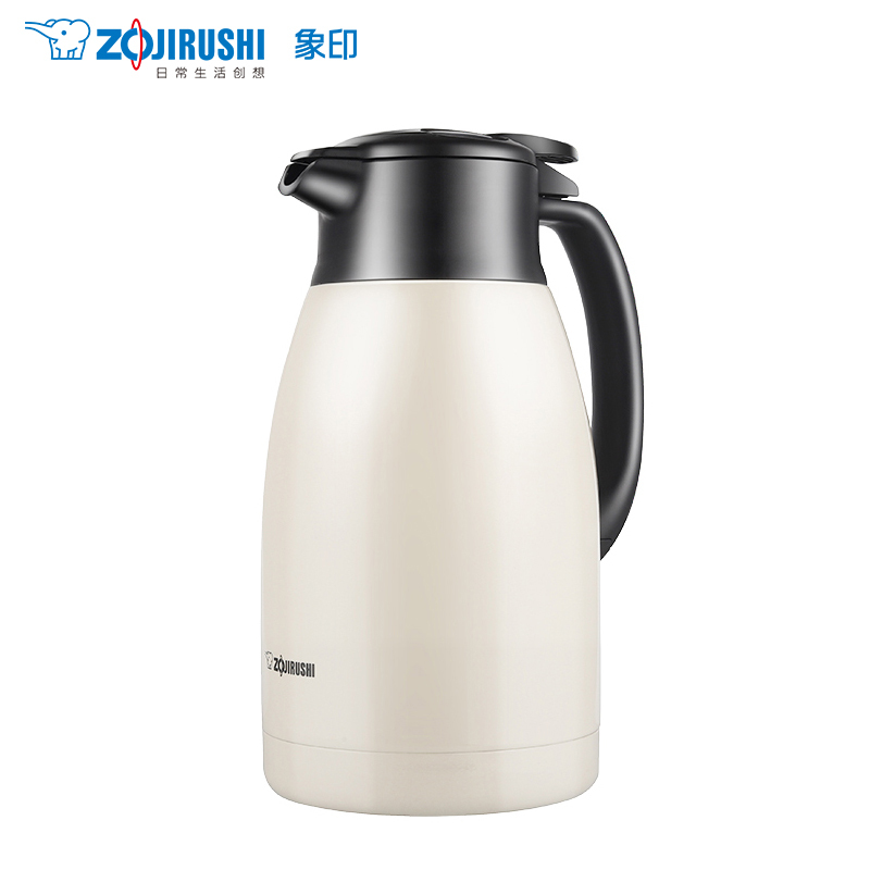 象印(ZO JIRUSHI) 不锈钢真空保温壶SH-HT19C大容量家用保温瓶热水瓶暖壶咖啡壶办公水壶 1.9L