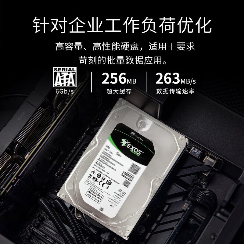 希捷(Seagate) 企业级硬盘 服务器机械硬盘 ST10000NM017B[10TB]