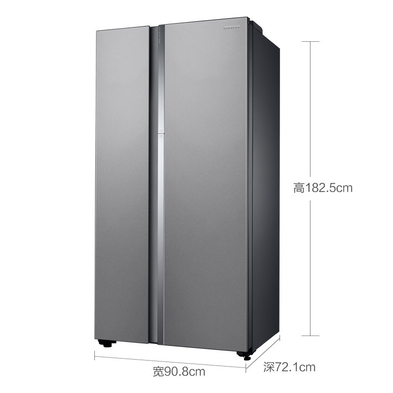 三星(SAMSUNG)RH62NAG10SE/SC 641升风冷无霜 智能变频对开门 大容量家用省电冰箱 双开门 银色高清大图