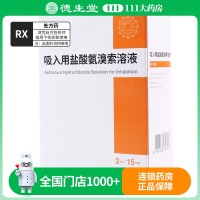 易安平 吸入用盐酸氨溴索溶液 2ml:15mg*24支/盒