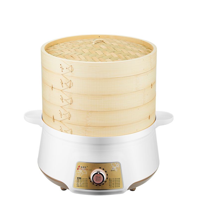 竹香电蒸笼蒸馒头电蒸锅大容量多功能自动断电蒸鱼器家用蒸汽锅