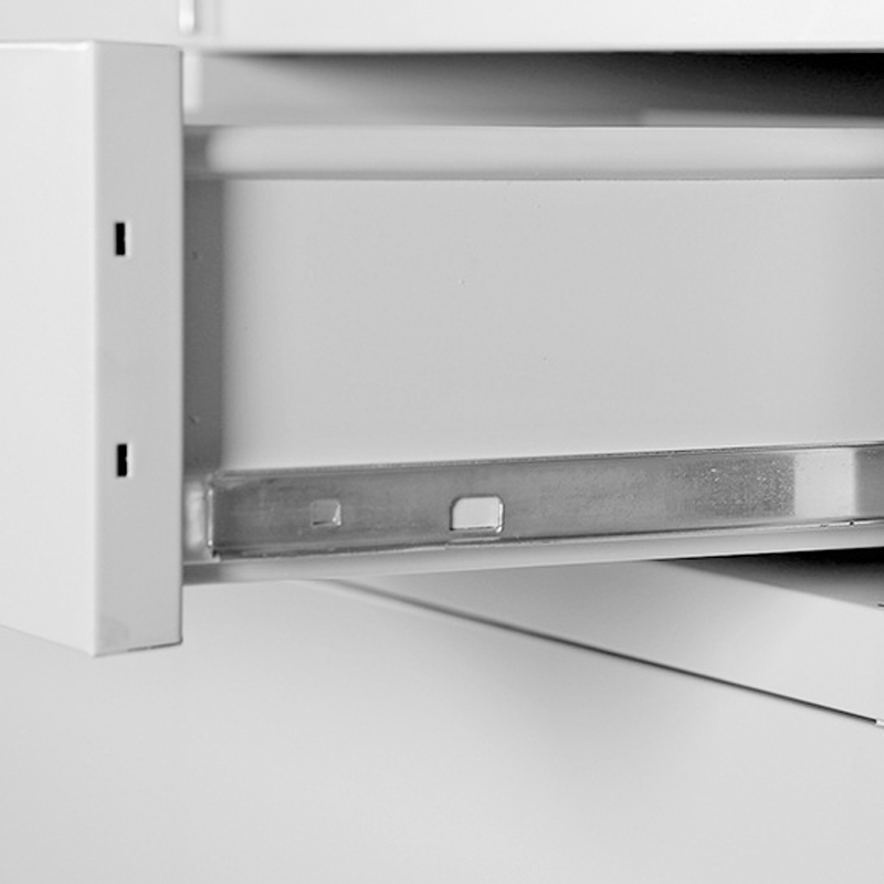 鸿业盛大简约现代中二斗文件柜850L*390W*1800H环保喷塑储物柜带锁高清大图