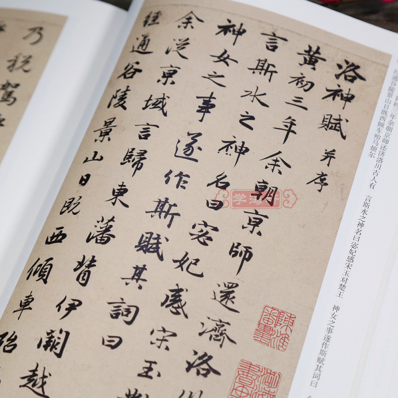 赵体赵孟俯行书毛笔字帖书法成人临摹古帖简体旁注原碑原贴籍安徽美术