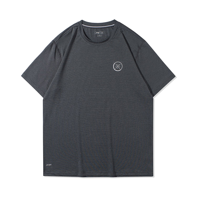 李宁短袖t恤男士新款韦德系列速干凉爽圆领夏季反光运动服