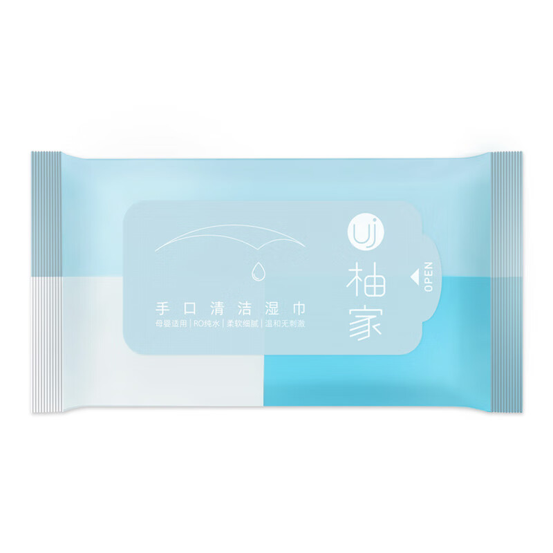 柚家 手口清洁湿巾 10片/包*30包/箱