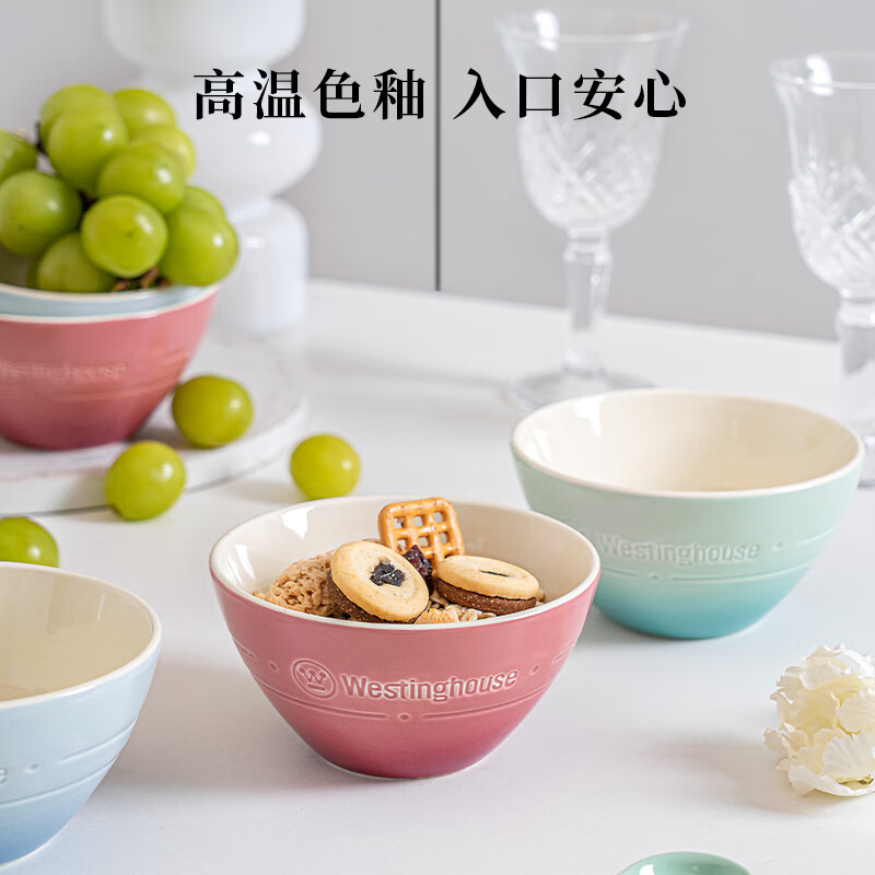 西屋陶瓷小碗6件套WCTY-02高清大图