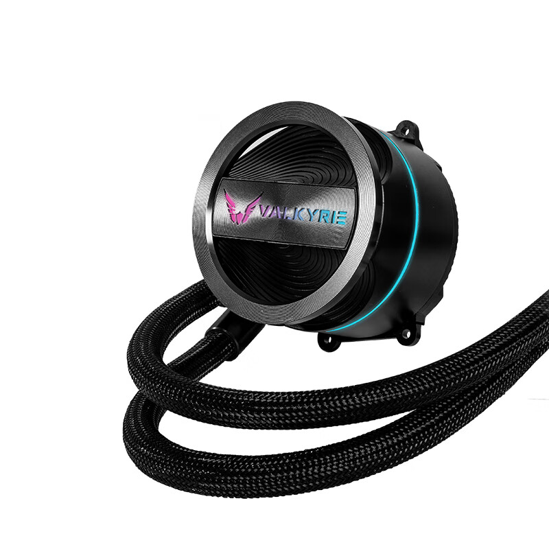 瓦尔基里GL360 三排 一体式水冷 多平台扣具 ARGB光效 铝质冷头CPU水冷散热器黑色支持i9 14900KF高清大图