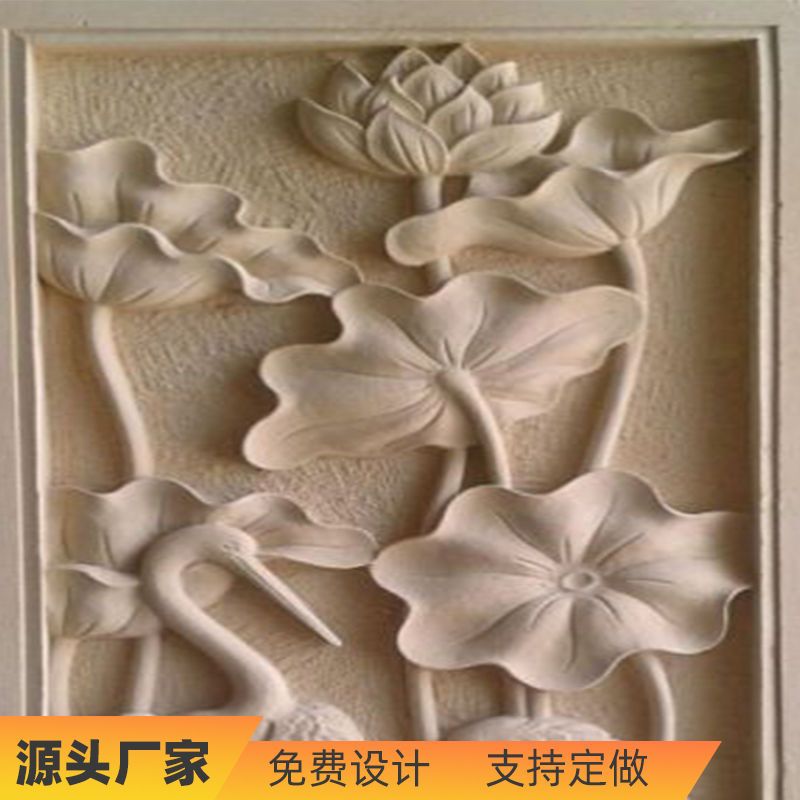 eps外墙欧式浮雕别墅装饰泡沫浮雕eps线条防砂岩富贵花开浮雕免费赠样