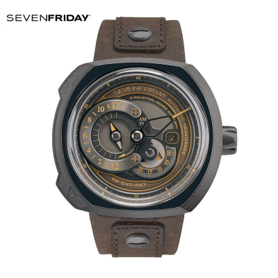 七个星期五(SEVENFRIDAY)正品瑞表 商务休闲 7个七个星期五男士手表皮带 机械表 男 Q2/03