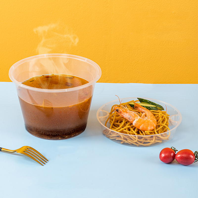 江小果一次性圆形餐盒500ml JXG-CH 450个/箱高清大图