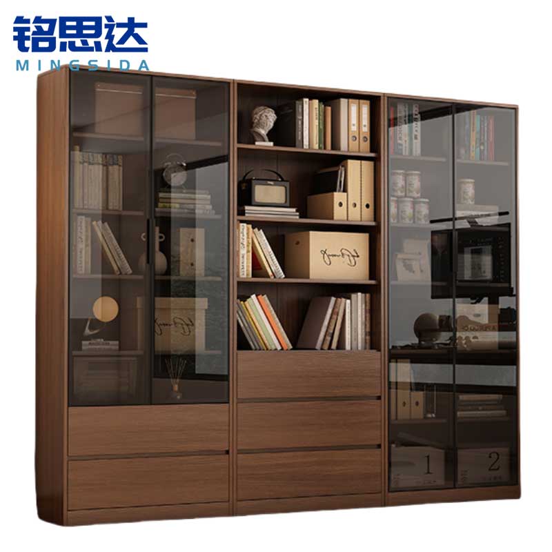 铭思达书柜D款台高清大图