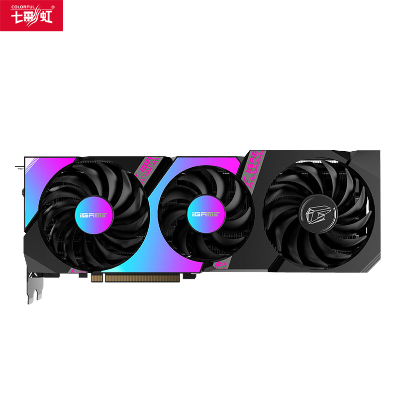 七彩虹iGame GeForce RTX 3060 TI Ultra OC LHR+鑫谷750W全模爱国版电源 显卡套装