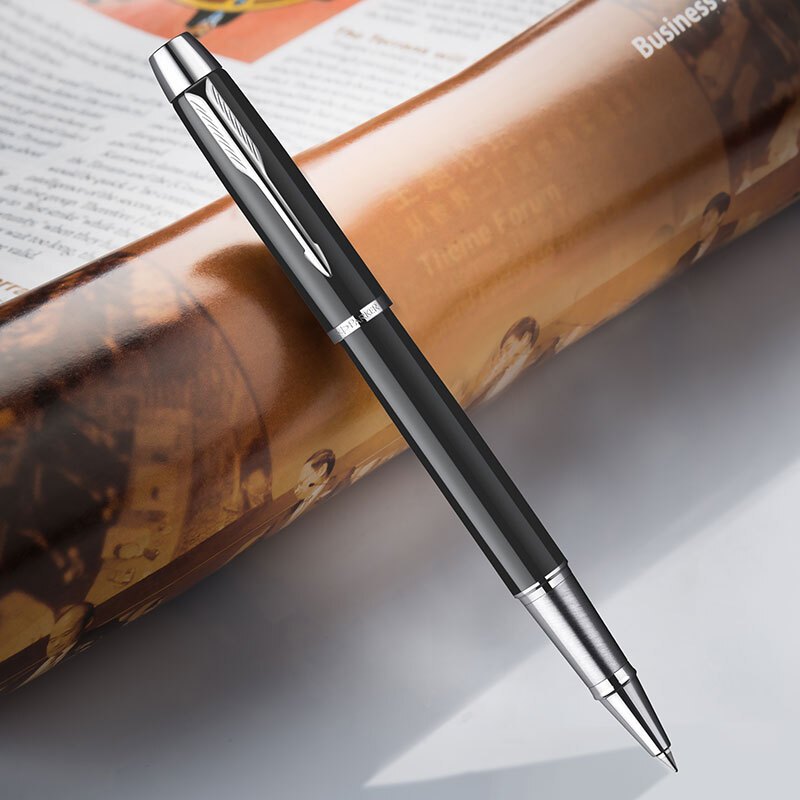 派克parkerim纯黑丽雅白夹宝珠笔单支价格白夹