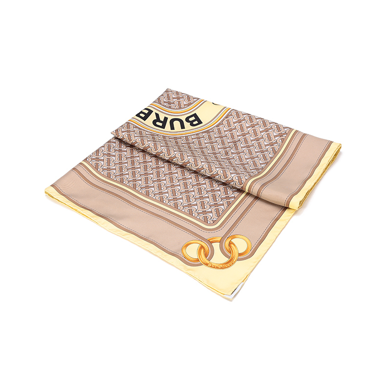 博柏利巴宝莉burberry男女通用款桑蚕丝方巾丝巾围巾80417601