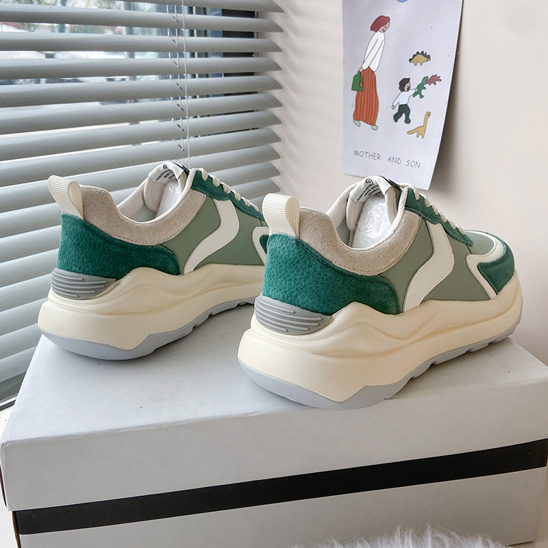 述雅火老爹鞋女ins潮2022新款春秋百搭厚底潮流运动休闲鞋