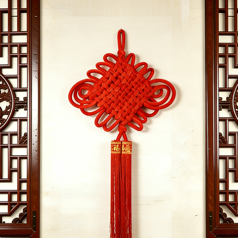 臻远 ZY-JQ06 中国结挂件 1.5线10盘 520*960mm (单位: 个) 红色高清大图