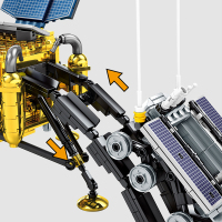 森宝积木 中国航天模型火箭玩具月球火星探测器空间站 月球探测着陆器 203301