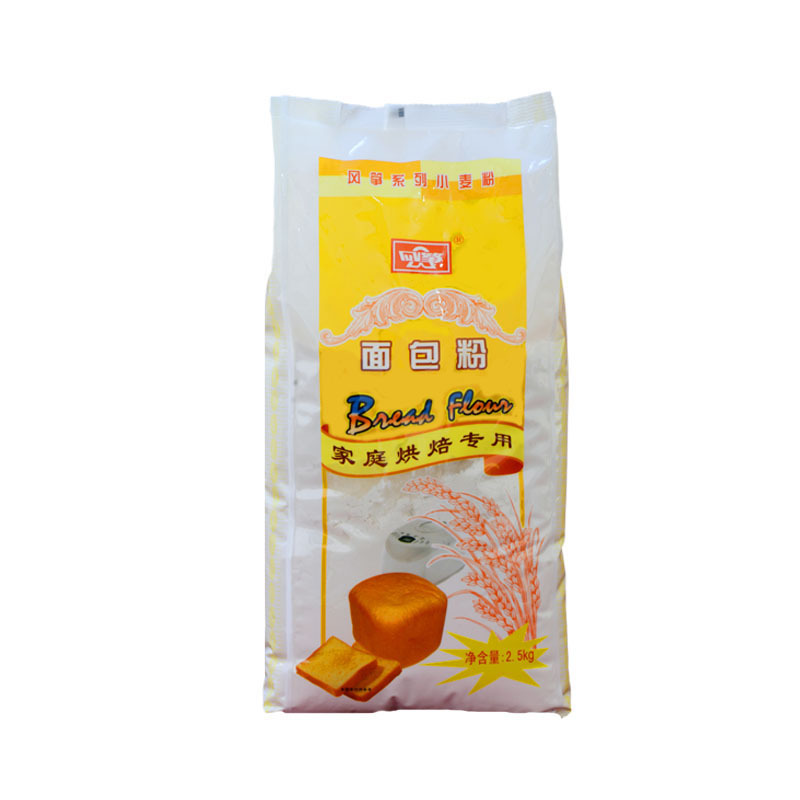 风筝面包粉 高筋小麦粉 咸面包/带盖方包/法包/法包 烘焙原材料 2.5kg