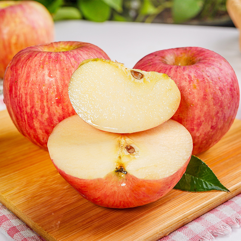 王掌柜正宗陕西洛川苹果红富士礼盒装12粒80mm精品大果年货礼盒当季