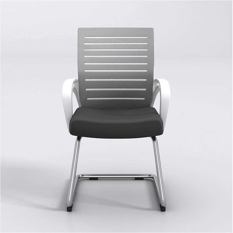 洛港 办公会议椅职员办公椅现代家具弓形椅转椅固定洽谈会客椅子办公