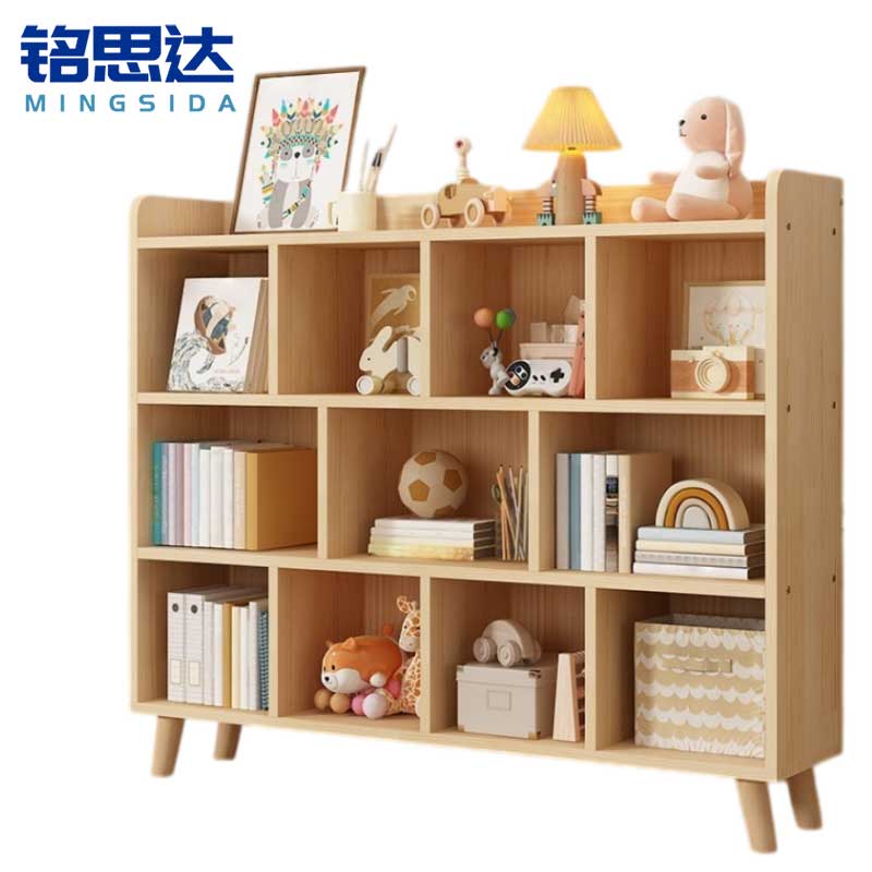 铭思达书柜三层120cm个高清大图