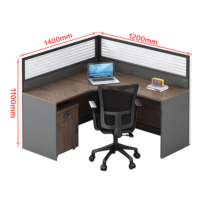三圣 办公家具简约隔断职员电脑桌写字台单人办公桌高清大图