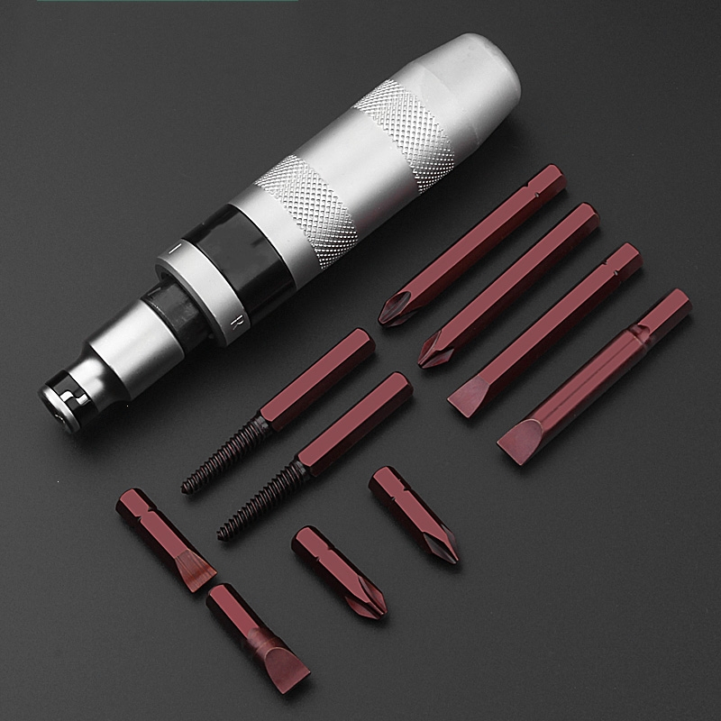 理线家撞批冲击螺丝刀可敲击生锈螺丝取出器十字螺丝批多功能改锥起子