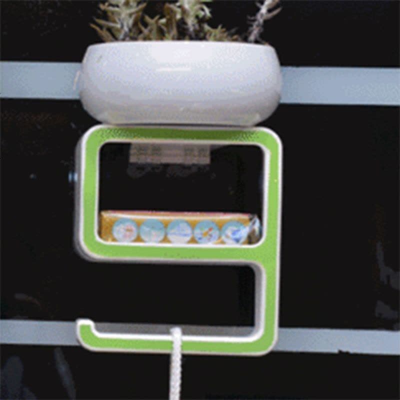 浴室置物架肥皂盒吸盘香皂无痕贴免打孔数字字母厕所卫生间收纳架 绿色【9字】图片