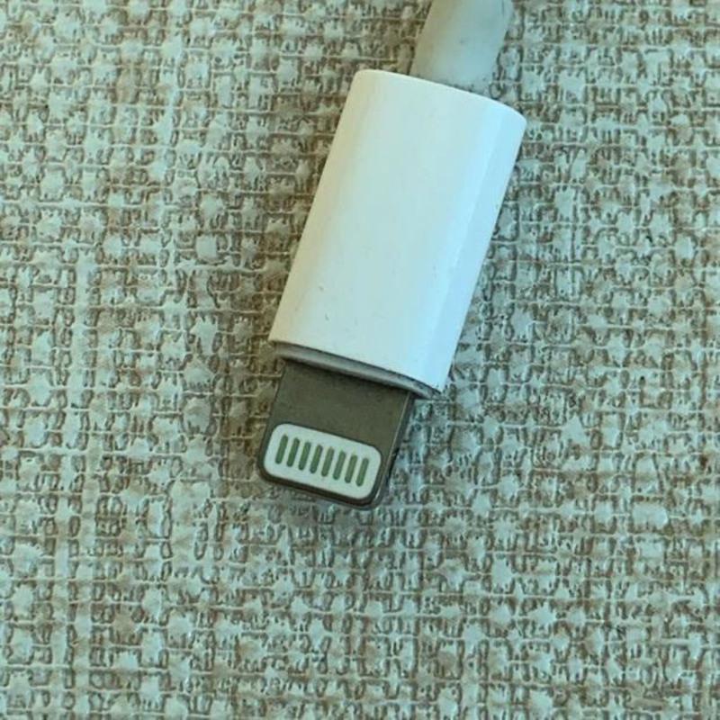 一条拆机原配苹果手机78xr1112耳机转接头lightning扁口转35扁头