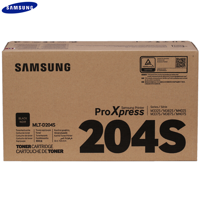 三星（SAMSUNG）MLT-D204S黑色粉盒(SU943A)(适用SL-M3325 M3825 M4025）高清大图