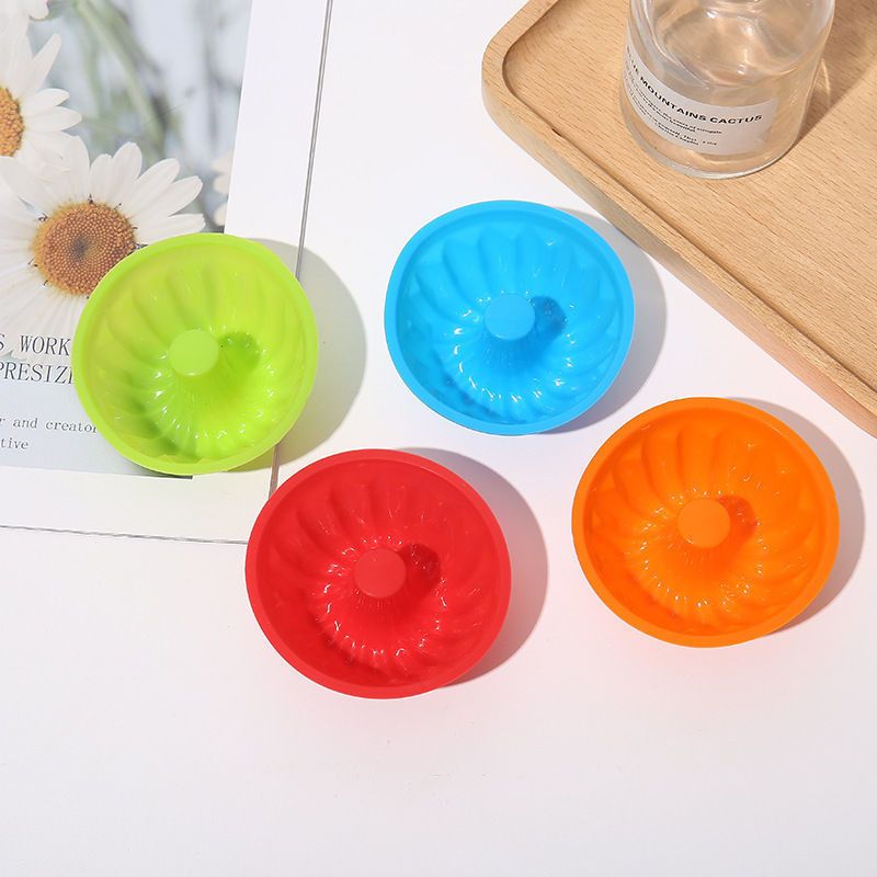 【加厚可蒸烤】蒸锅发糕米糕甜品硅胶蛋糕模烤箱DIY钵仔糕模具碗 随机搭配【加厚硅胶膜】 6个装【可重复】