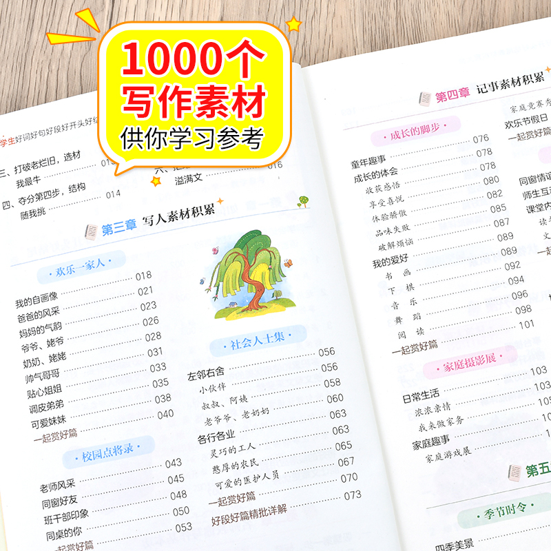 59.8 小学通用 [正版]小学生好词好句好段好开头好结尾素材积累大全 小学语文优美句子作文专项训练日积月累 作文写作辅