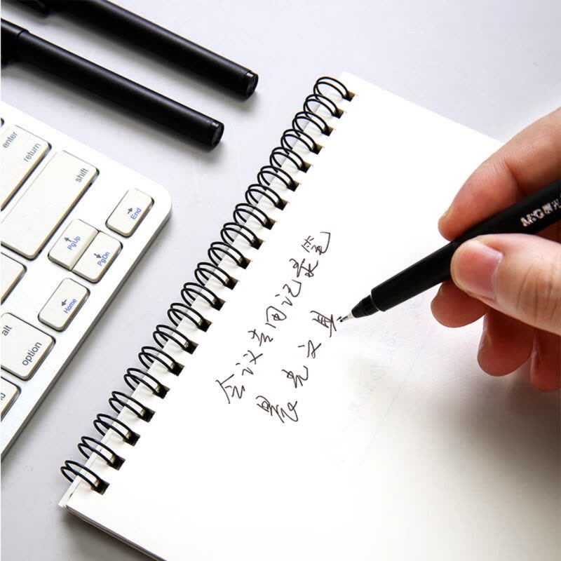 晨光拔盖中性笔办公会议MG2180黑(12支/盒)图片