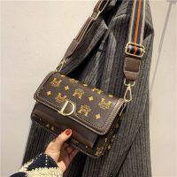 包包女2020新款潮斜挎百搭ins学生韩版秋冬单肩手机包迷你小挎包 咖色
