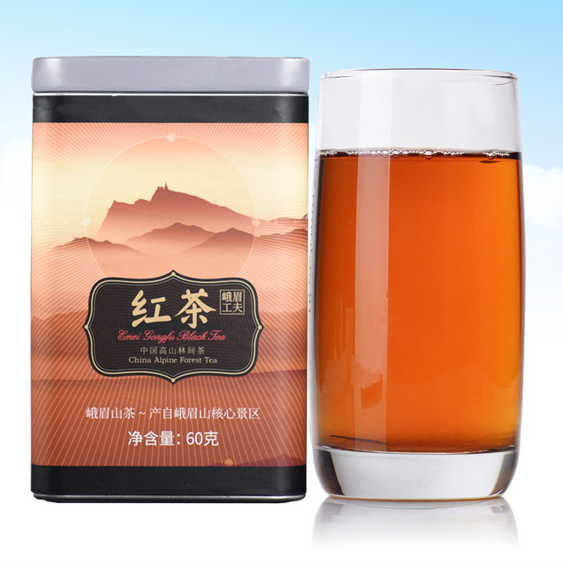 峨眉雪芽 功夫红茶60g 浓香型正山小种高山红茶叶高清大图
