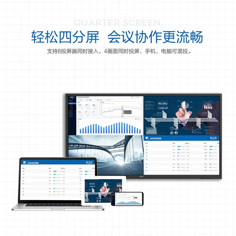 京东方BOE 55英寸智能会议平板 电子白板 一体机 教学办公智慧屏BWB55-GI4G